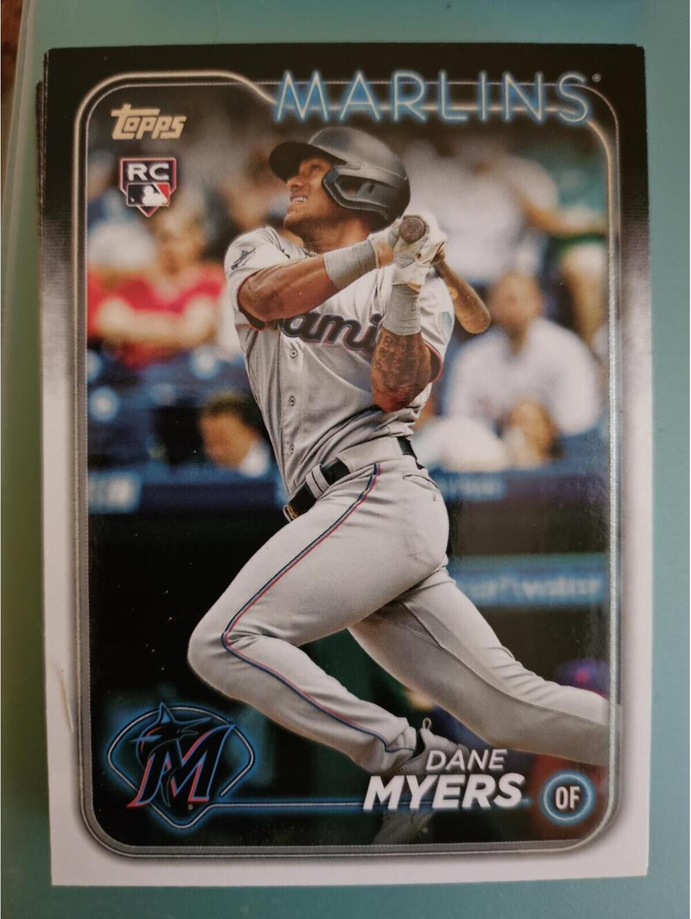 Dane Myers - 2024 Topps Series 1 Base Rookie Card - Miami Marlins #188